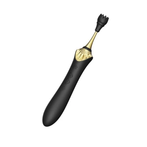 Zalo Bess 2 Clitoral Massager mit Heizfunktion und 4 Aufsätzen Schwarz