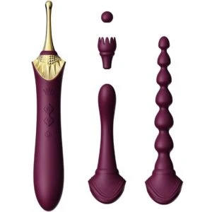 Zalo Bess 2 Clitorisvibrator met verwarmingsfunctie en 4 opzetstukken