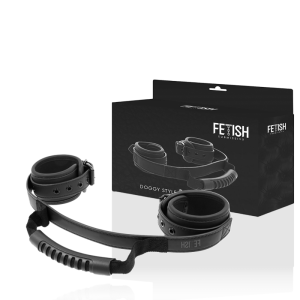 Fetish Submissive Handschellen mit Neopren-Futter und Griff Fetish Submissive Handschellen mit Neopren-Futter und Griff – Bild 2