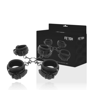Fetish Submissive Handschellen-Set für Hand- und Knöchel mit Neopren-Futter Fetish Submissive Handschellen-Set für Hand- und Knöchel mit Neopren-Futter – Bild 2