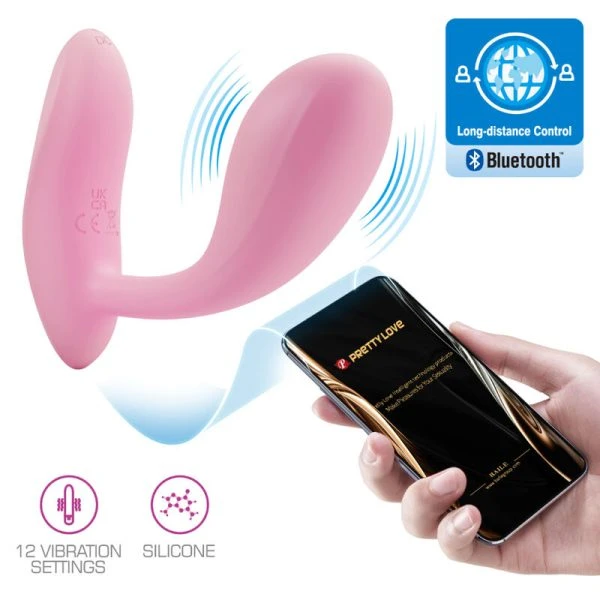 Pretty Love Baird G-Punt Vibrator met App-bediening, Roze