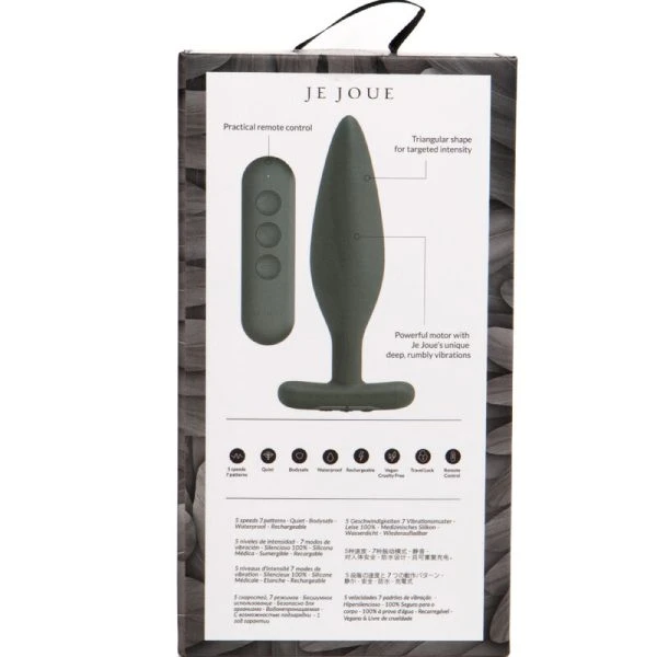 Je Joue Egon Plug Anaal Vibrator met Rumble-vibratie, Zwart Je Joue Egon Plug Anaal Vibrator met Rumble-vibratie, Zwart