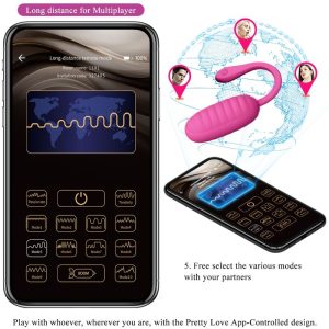 Pretty Love Catalina Pink Vibrator-ei met app-bediening Pretty Love Catalina Pink Vibrator-ei met app-bediening - Afbeelding 6