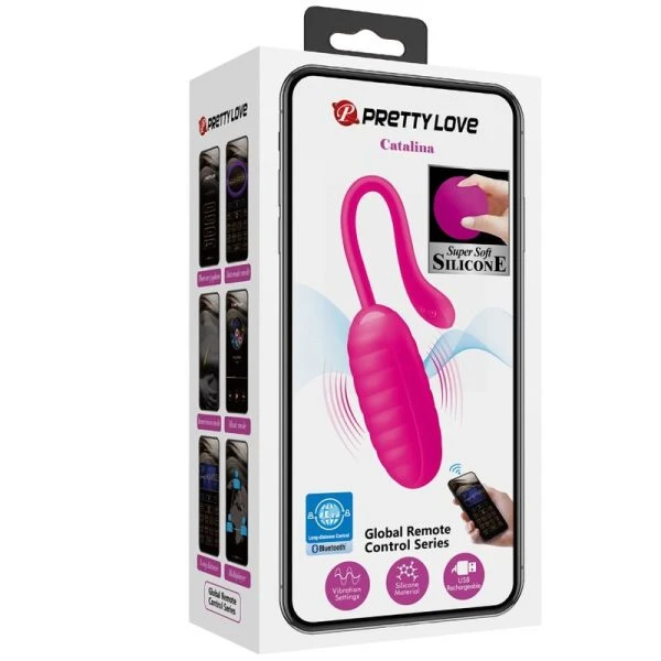 Pretty Love Catalina Pink Vibrator-ei met app-bediening