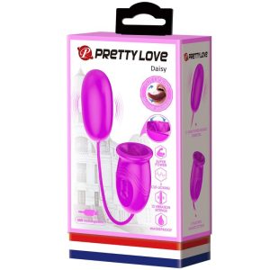 Pretty Love Daisy Dual EGG wiederaufladbarer Vibrator mit Leckfunktion Lila – Bild 9