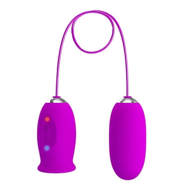 Pretty Love Daisy Dual EGG wiederaufladbarer Vibrator mit Leckfunktion Lila