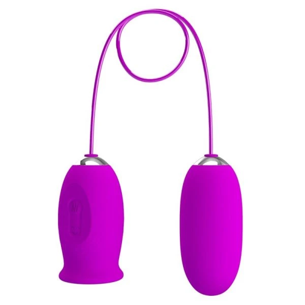Pretty Love Daisy Dual EGG wiederaufladbarer Vibrator mit Leckfunktion Lila