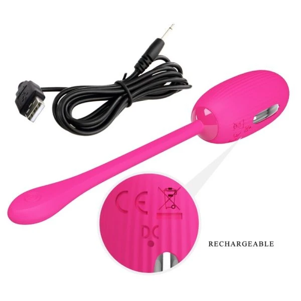 Pretty Love Doreen wiederaufladbares Vibro-Ei mit Fernbedienung, Magenta