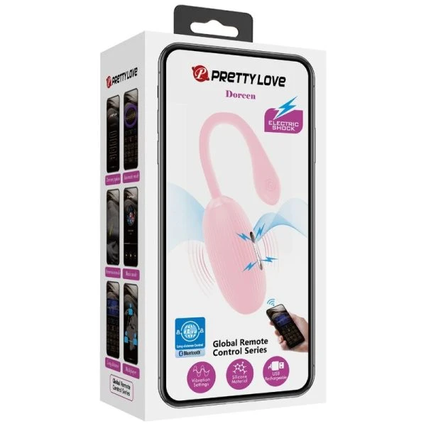 Pretty Love Doreen Pink Vibrations-Ei wiederaufladbar mit App-Steuerung Pretty Love Doreen Pink Vibrations-Ei wiederaufladbar mit App-Steuerung