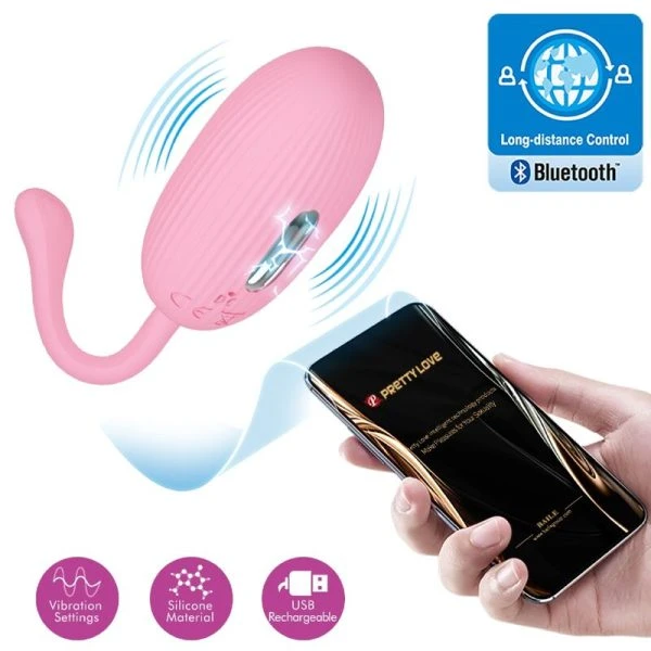 Pretty Love Doreen Pink Vibrations-Ei wiederaufladbar mit App-Steuerung Pretty Love Doreen Pink Vibrations-Ei wiederaufladbar mit App-Steuerung
