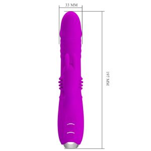 Pretty Love Dorothy Purple wiederaufladbarer Kaninchenvibrator mit Klitorisreizer, Violett Pretty Love Dorothy Purple wiederaufladbarer Kaninchenvibrator mit Klitorisreizer, Violett – Bild 9