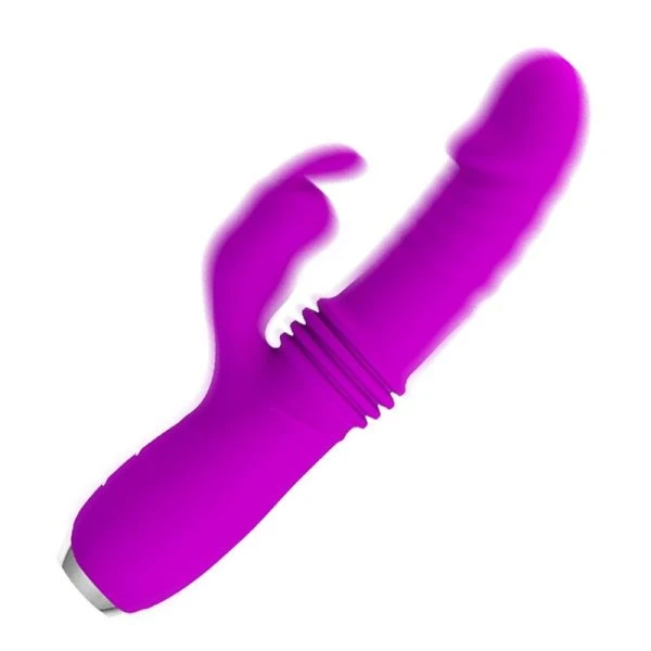 Pretty Love Dorothy Purple wiederaufladbarer Kaninchenvibrator mit Klitorisreizer, Violett