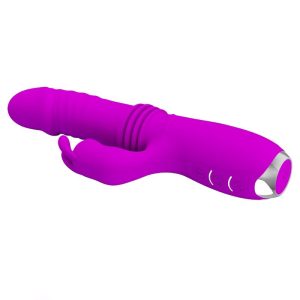 Pretty Love Dorothy Purple wiederaufladbarer Kaninchenvibrator mit Klitorisreizer, Violett Pretty Love Dorothy Purple wiederaufladbarer Kaninchenvibrator mit Klitorisreizer, Violett – Bild 3
