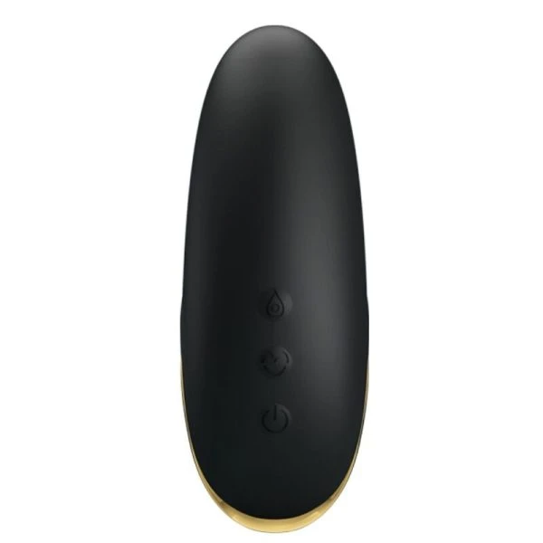 Pretty Love Opvangvibrator met zuigfunctie, oplaadbaar, zwart