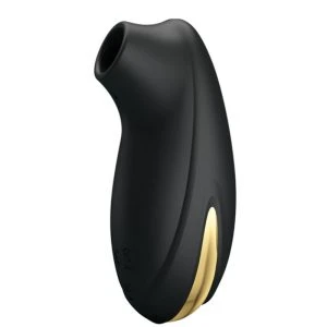 Pretty Love Opvangvibrator met zuigfunctie, oplaadbaar, zwart