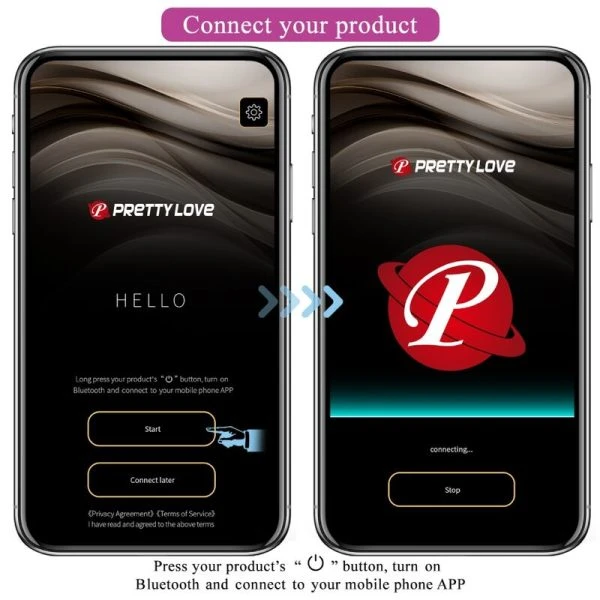 Pretty Love Anaalplug Jefferson met app-bediening en E-Stim, zwart