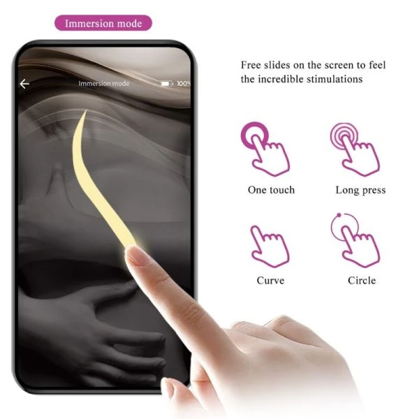 Pretty Love App-gesteuertes Vibro-Ei aus Silikon, lila