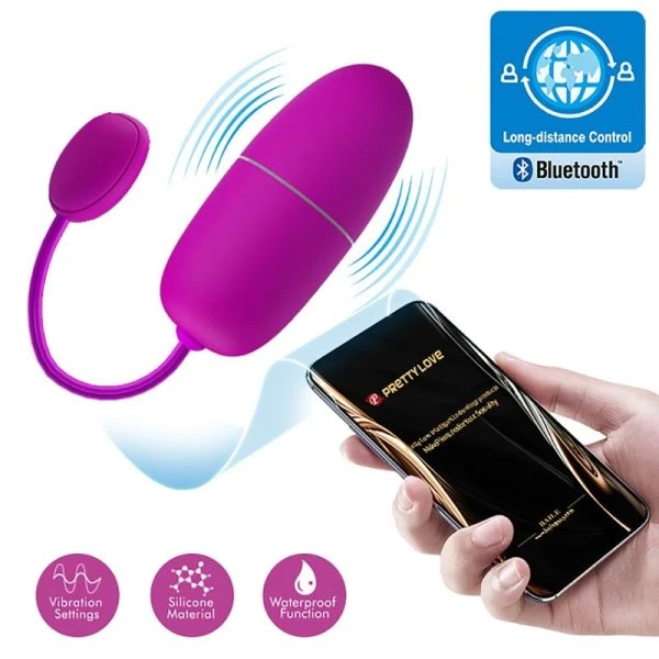 Pretty Love App-gesteuertes Vibro-Ei aus Silikon, lila