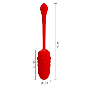 Pretty Love Vibro-Ei met 12 functies, rood, oplaadbaar Pretty Love Vibro-Ei met 12 functies, rood, oplaadbaar - Afbeelding 7