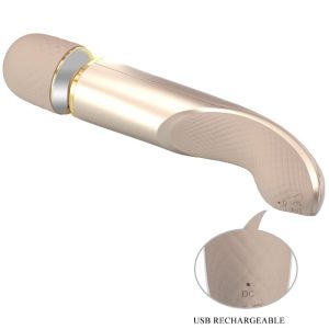 Pretty Love Massager Vibrator met 7 standen en superstarke motor Champagne Pretty Love Massager Vibrator met 7 standen en superstarke motor Champagne - Afbeelding 9