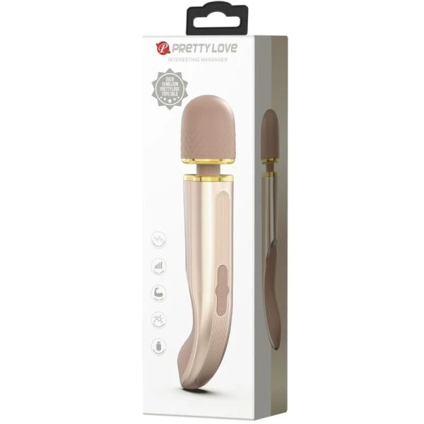 Pretty Love Massager Vibrator met 7 standen en superstarke motor Champagne Pretty Love Massager Vibrator met 7 standen en superstarke motor Champagne