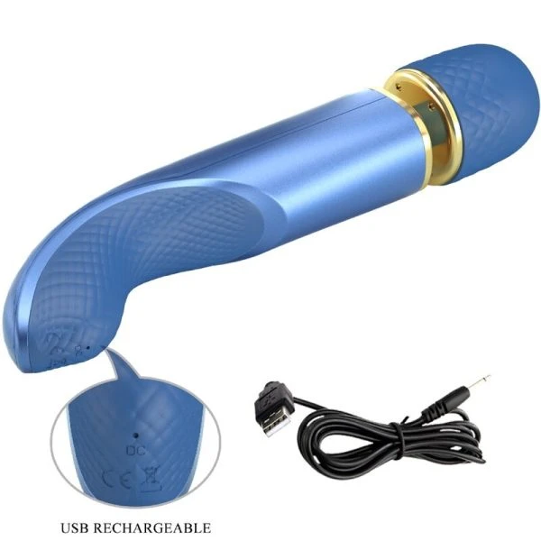Pretty Love Massager met 7 vibratiemodi, blauw