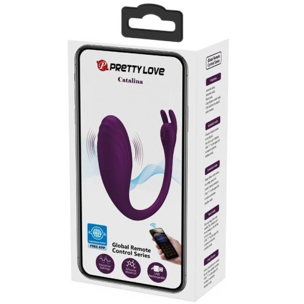 Pretty Love Catalina Vibrator App-gesteuertes Liebesei Lila