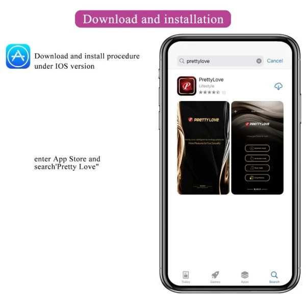 Pretty Love Catalina Vibrator App-gesteuertes Liebesei Lila