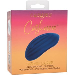 Calexotics Cashmere Velvet Curve Vibrator met ribbels, blauw Calexotics Cashmere Velvet Curve Vibrator met ribbels, blauw - Afbeelding 13
