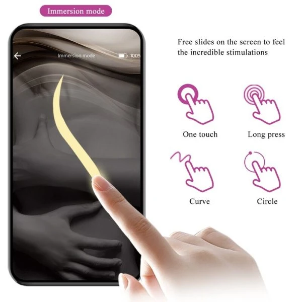 Pretty Love Abner App-Vibrator Ei Lilac met Bluetooth