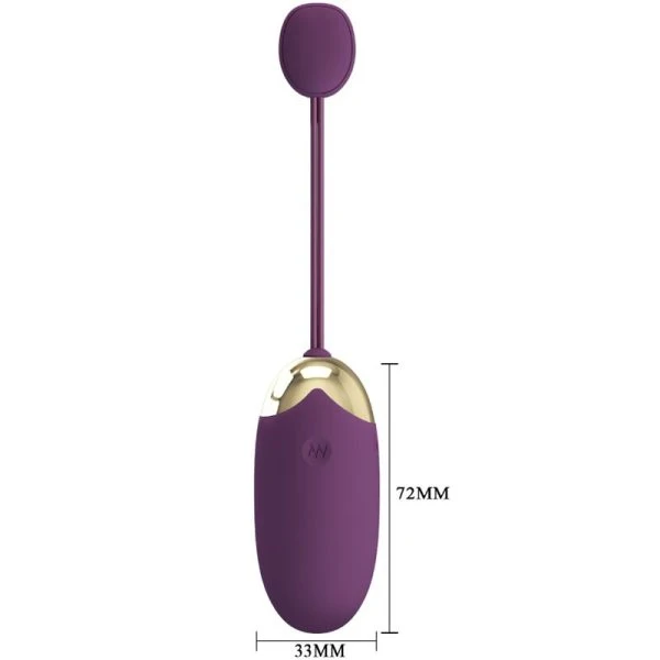 Pretty Love Abner App-Vibrator Ei Lilac met Bluetooth