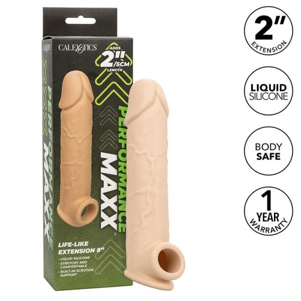 Calexotics Penisverlenger Performance Maxx Life-Like 8 Lichte Huid