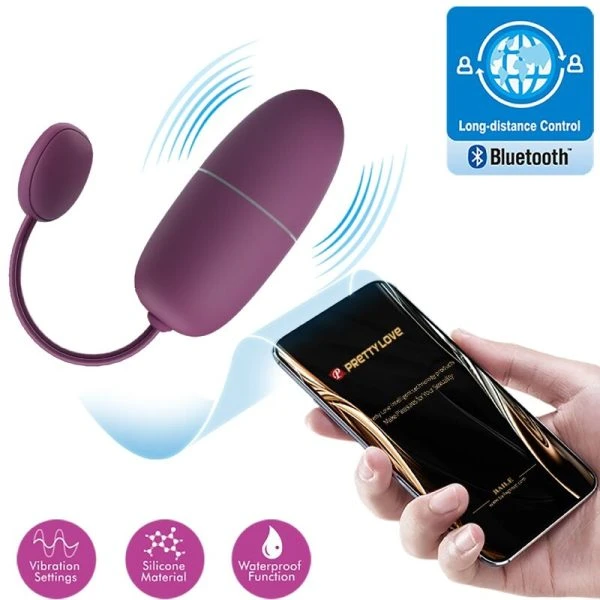 Pretty Love App-gesteuertes Vibrations-Ei Nymph Lila