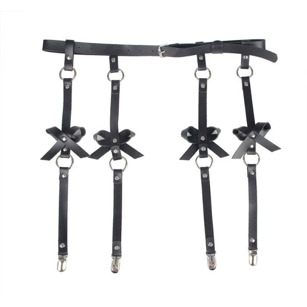Subblime Lederketten-Beinharness Schwarz One Size