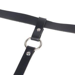 Subblime Lederketten-Beinharness Schwarz One Size Subblime Lederketten-Beinharness Schwarz One Size - Afbeelding 5