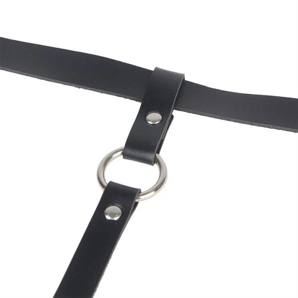 Subblime Lederketten-Beinharness Schwarz One Size