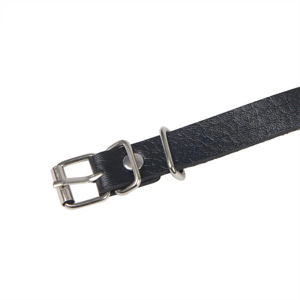 Subblime Leder-Körperharness mit Kettendetails schwarz