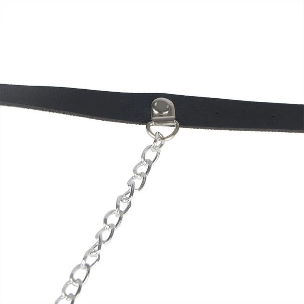 Subblime Leren Kettingsingordel Harness zwart, één maat