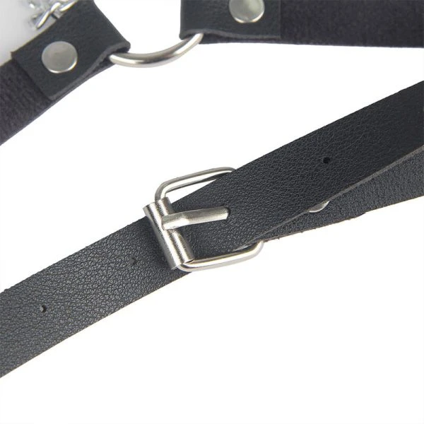 Subblime Leren Kettingsingordel Harness zwart, één maat
