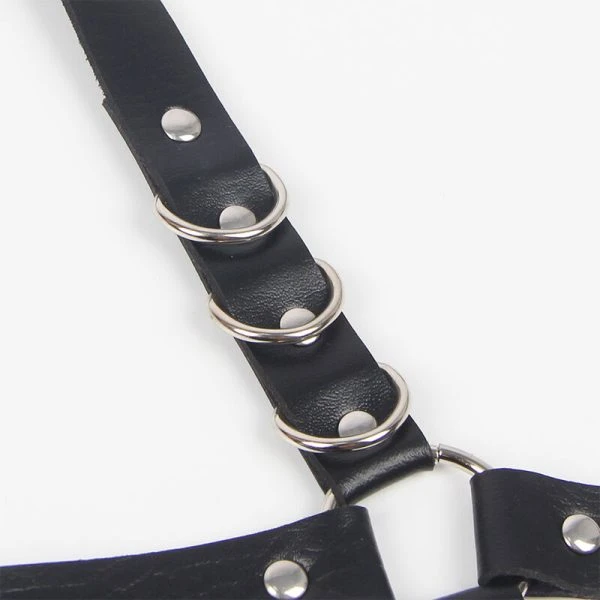 Subblime Kousenband-Harnas met Ringen, zwart