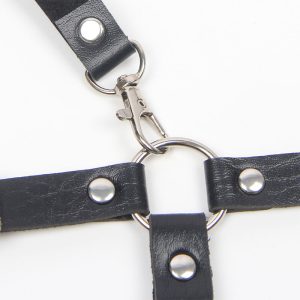 Subblime Leren harnas met kettingdetails, zwart Subblime Leren harnas met kettingdetails, zwart - Afbeelding 5