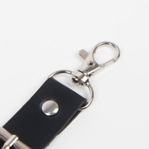 Subblime leren harnasgordel met jarretelle en ringdetails, zwart Subblime leren harnasgordel met jarretelle en ringdetails, zwart - Afbeelding 8