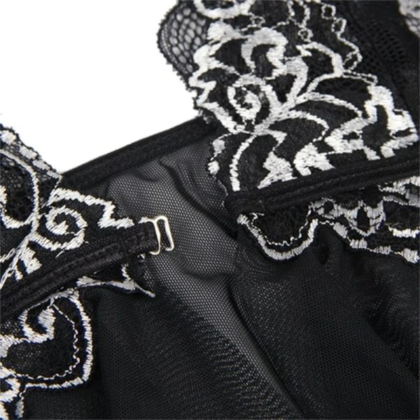 Subblime Babydoll uit tule met kantborst L/XL