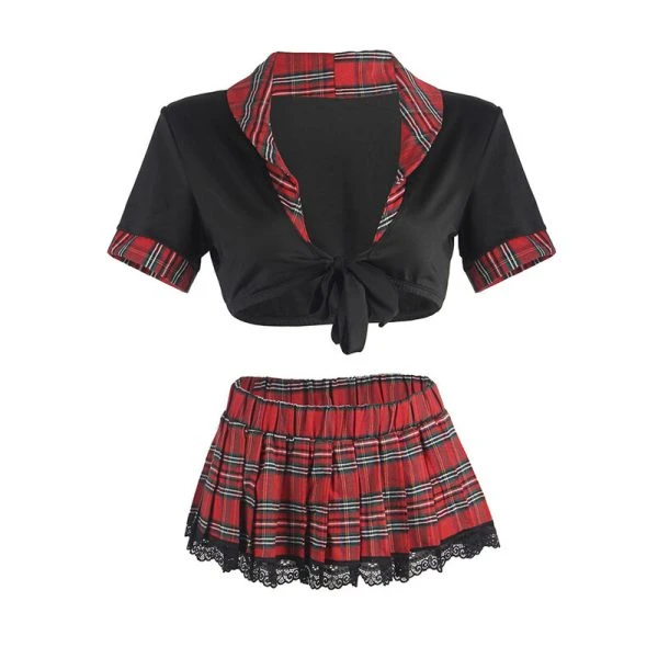 Subblime Sexy Schoolmeisjeskostuum met Top S/M Subblime Sexy Schoolmeisjeskostuum met Top S/M