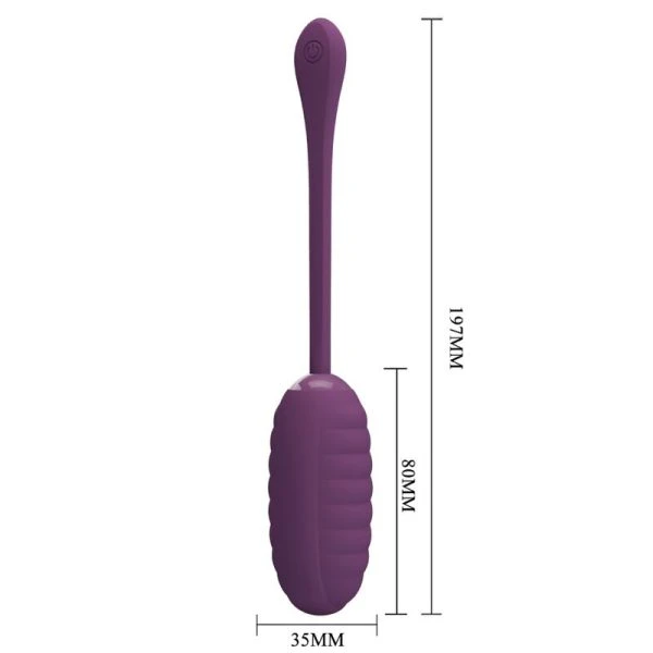 Pretty Love Casper Vibratie-ei met app-bediening, paars