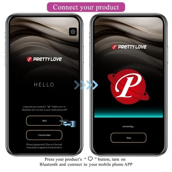 Pretty Love Casper Vibratie-ei met app-bediening, paars
