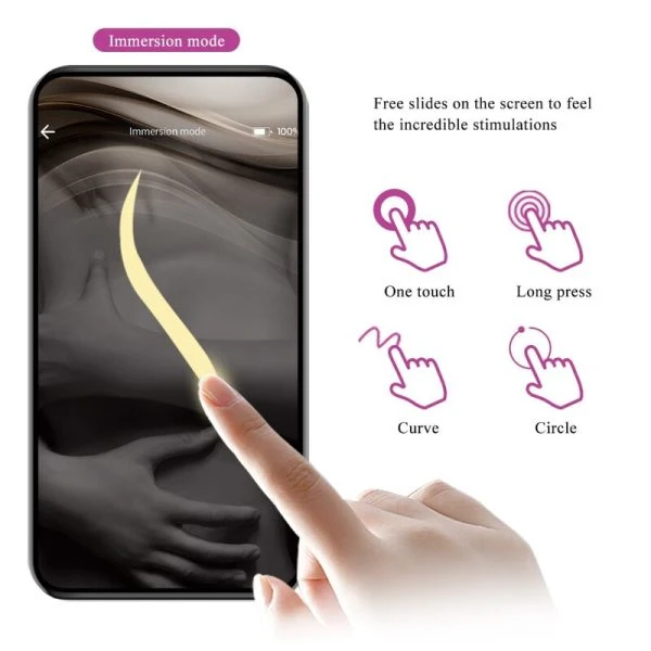 Pretty Love Casper Vibratie-ei met app-bediening, paars