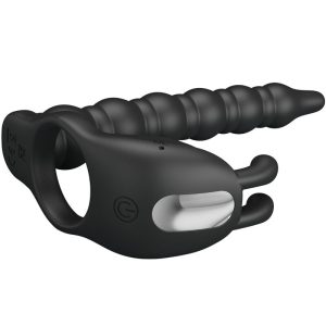 Pretty Love Blackney Penisringen met Vibrator-Plug, siliconen Pretty Love Blackney Penisringen met Vibrator-Plug, siliconen - Afbeelding 2