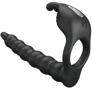 Pretty Love Blackney Penisringen met Vibrator-Plug, siliconen