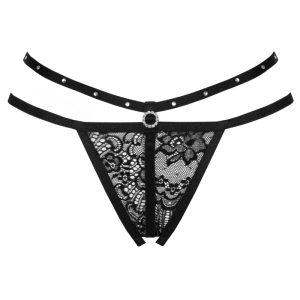 Livco Corsetti Fashion Nomade Tanga met open kruis zwart L/XL Livco Corsetti Fashion Nomade Tanga met open kruis zwart L/XL - Afbeelding 3